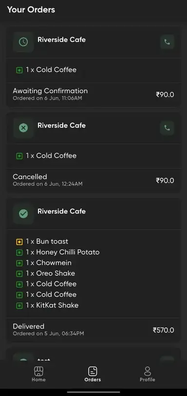 order karo app screenshot